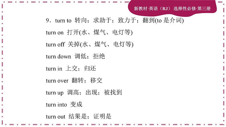 Unit 1 Art 单元重点归纳(课件PPT)08