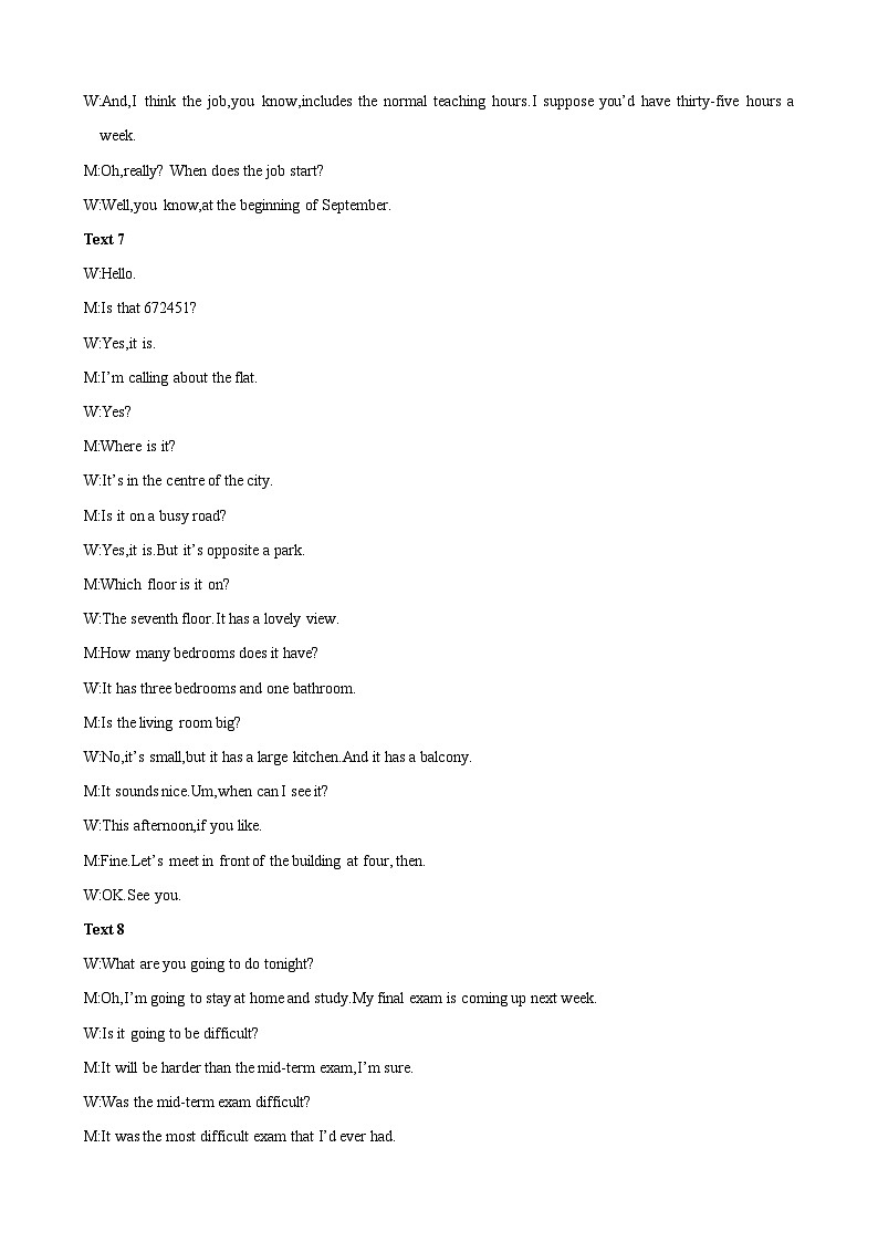 备考新高考英语听力 09(答案+听力原文)第2页