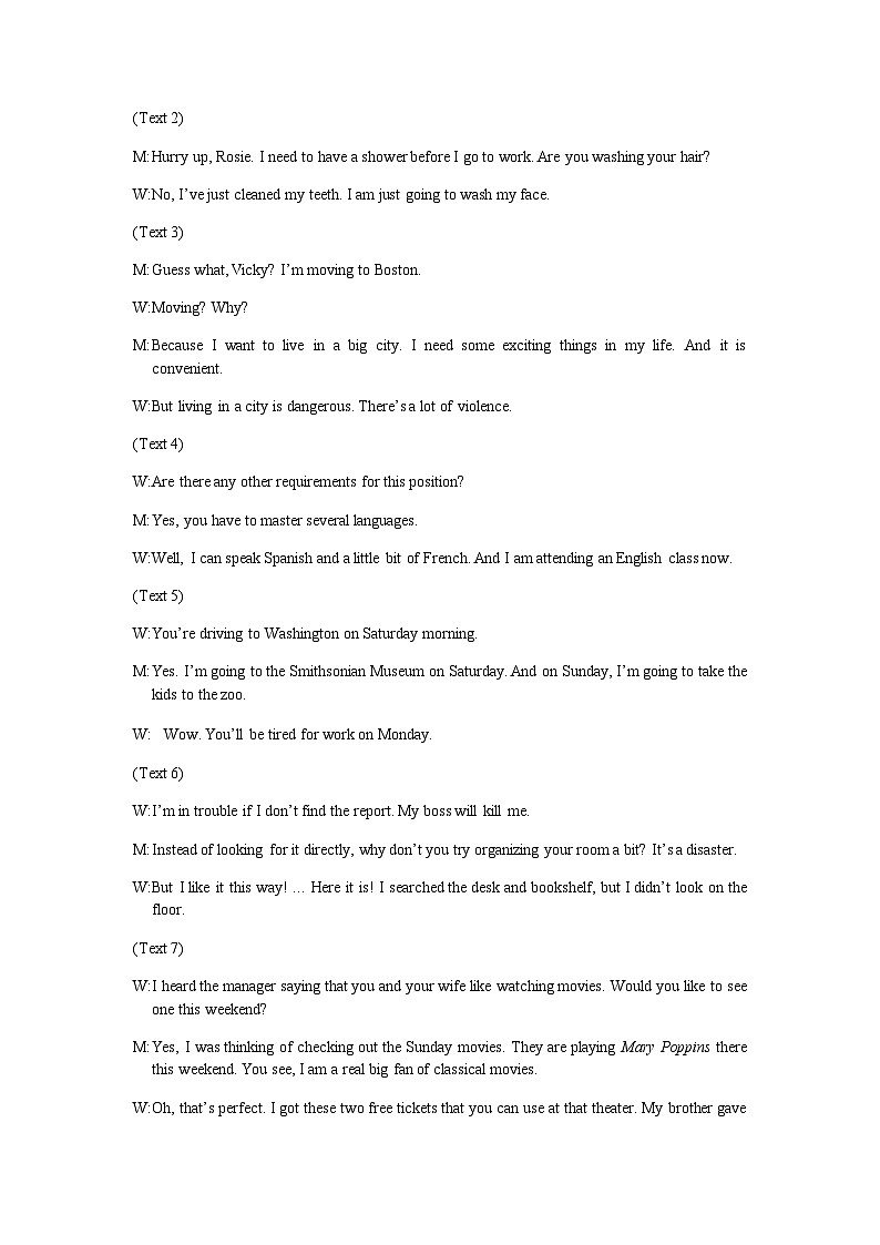 2022-2023学年四川省南充市第六中学校高一下学期期中考试英语试题含答案02