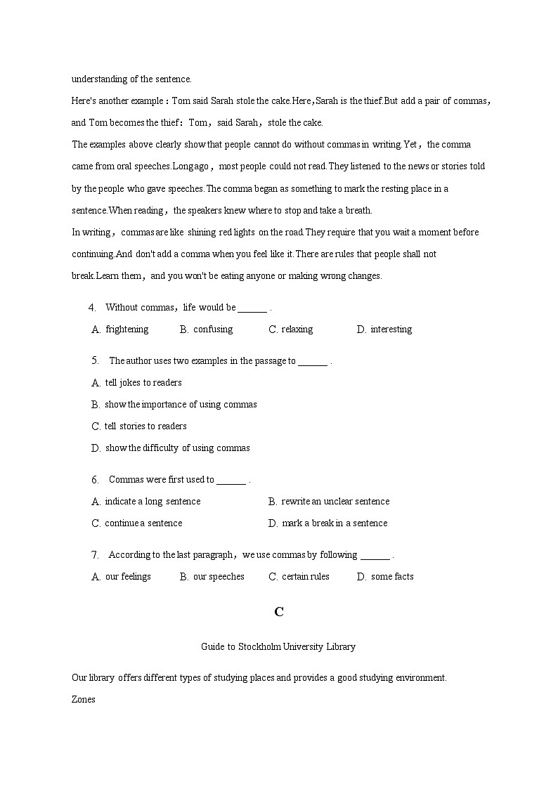 2022-2023学年新疆柯坪湖州重点中学高一下学期期中英语试卷（含解析，无听力部分）第2页