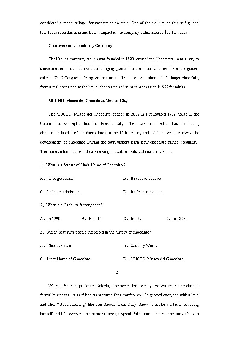 2022-2023学年黑龙江省大庆市让胡路区高二下学期6月月考英语试题含解析02