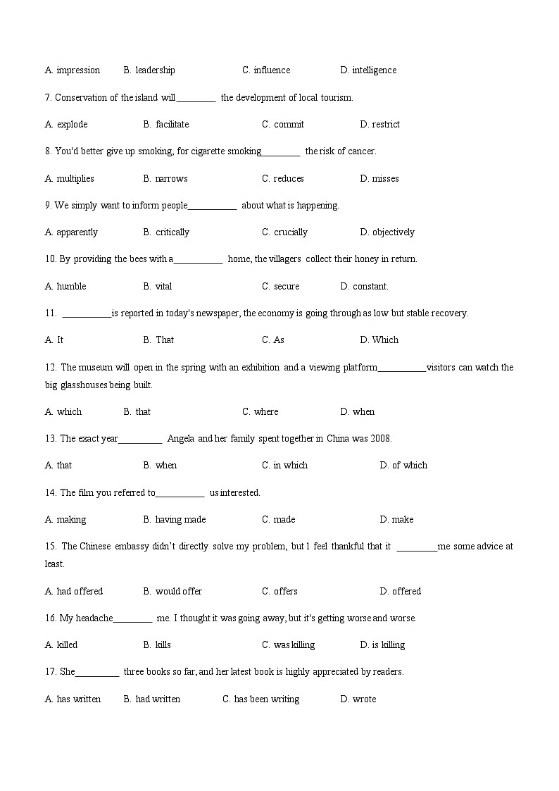 2022-2023学年广东省深圳市翠园教育集团中学高二下学期期中考试英语试题含答案02