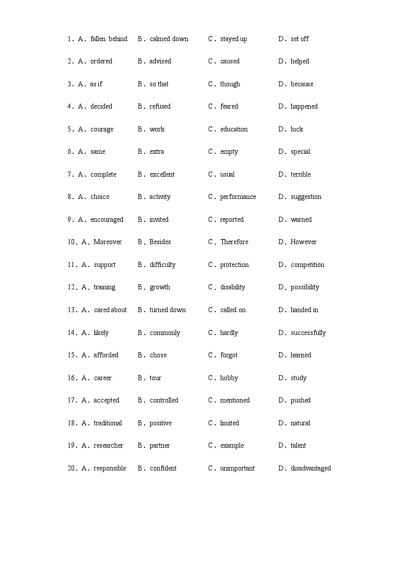 2022-2023学年云南昭通市高二下学期英语期中考试卷含解析02