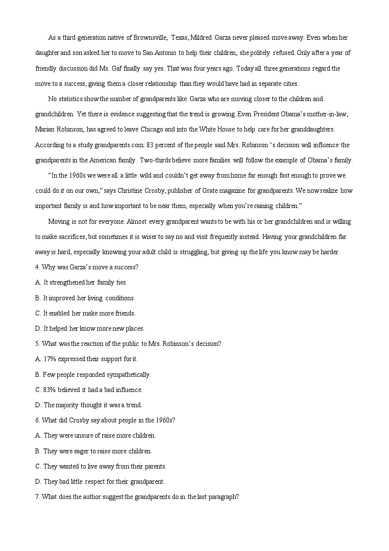 精品解析：广东省江门市新会陈经纶中学2022-2023高三下学期第三次模拟考试英语试题（解析版）03