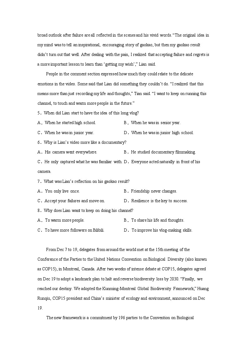 广东高考英语阅读理解专项训练03