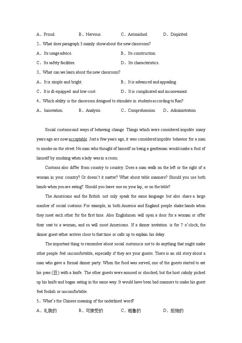 高考英语阅读理解专项训练02