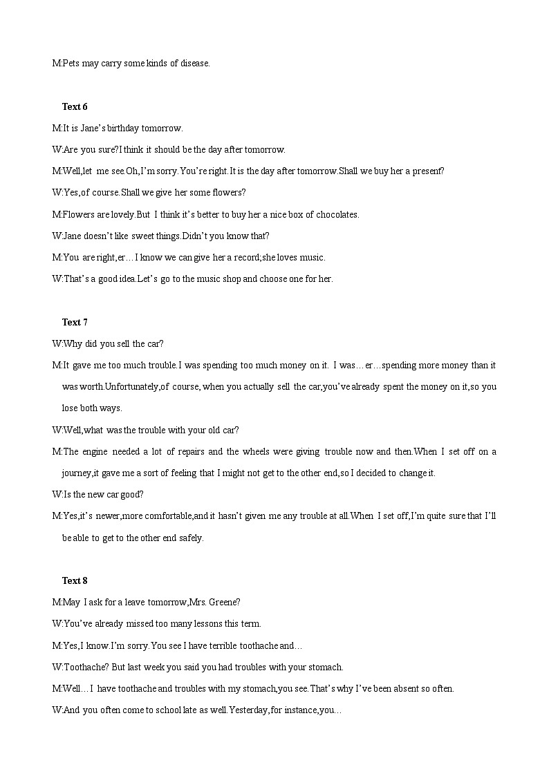 备考新高考英语听力 18(音频+试题+答案+文本)02