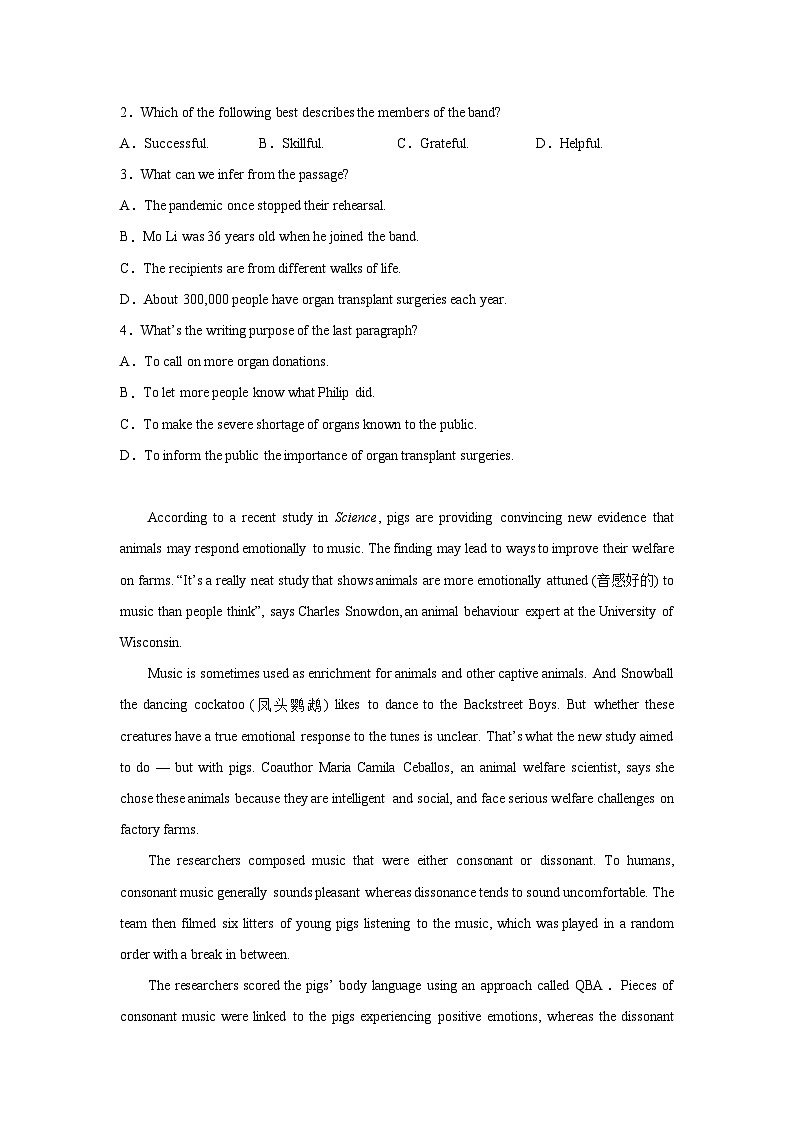 广东高考英语阅读理解专项训练02