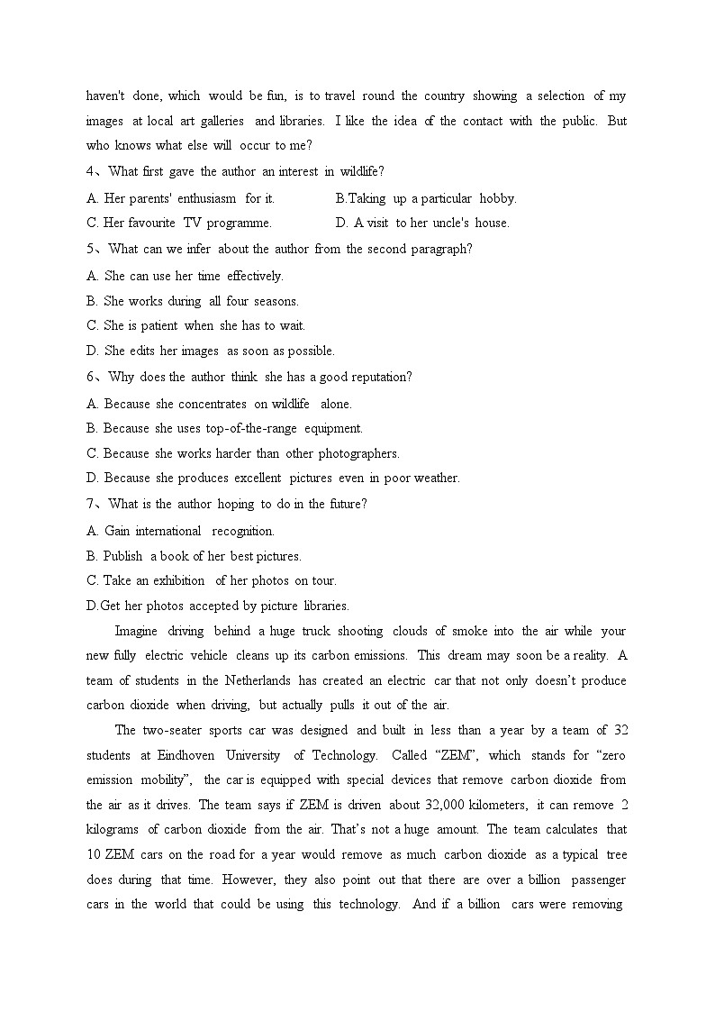 海林市朝鲜族中学2022-2023学年高二下学期第二次月考英语试卷（含答案）03