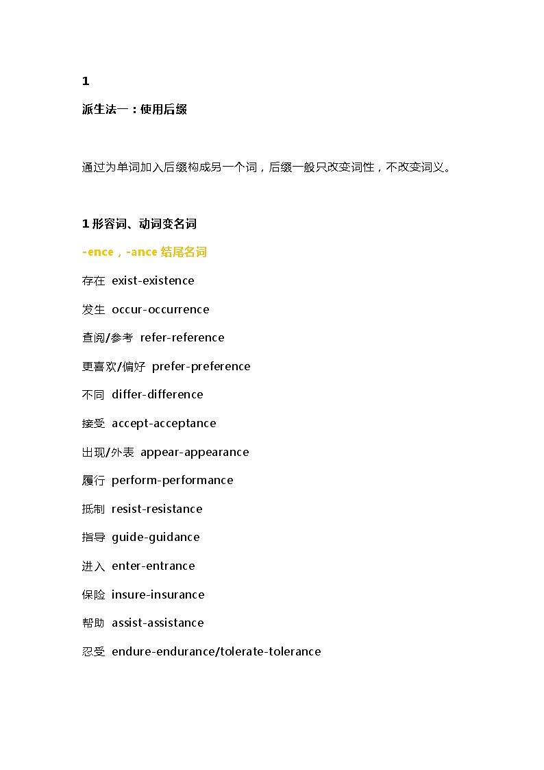 高中英语常考词根词缀汇总第1页