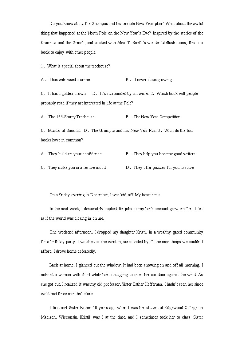 2023届河南省安阳市高三第三次模拟英语试题含解析02