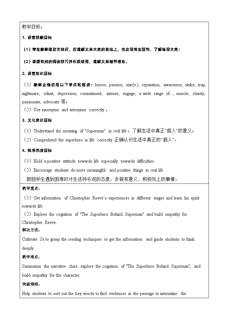 Unit 6 Lesson 3 The Superhero Behind Superman教学设计-2022-2023学年高中英语北师大版（2019）必修第二册02