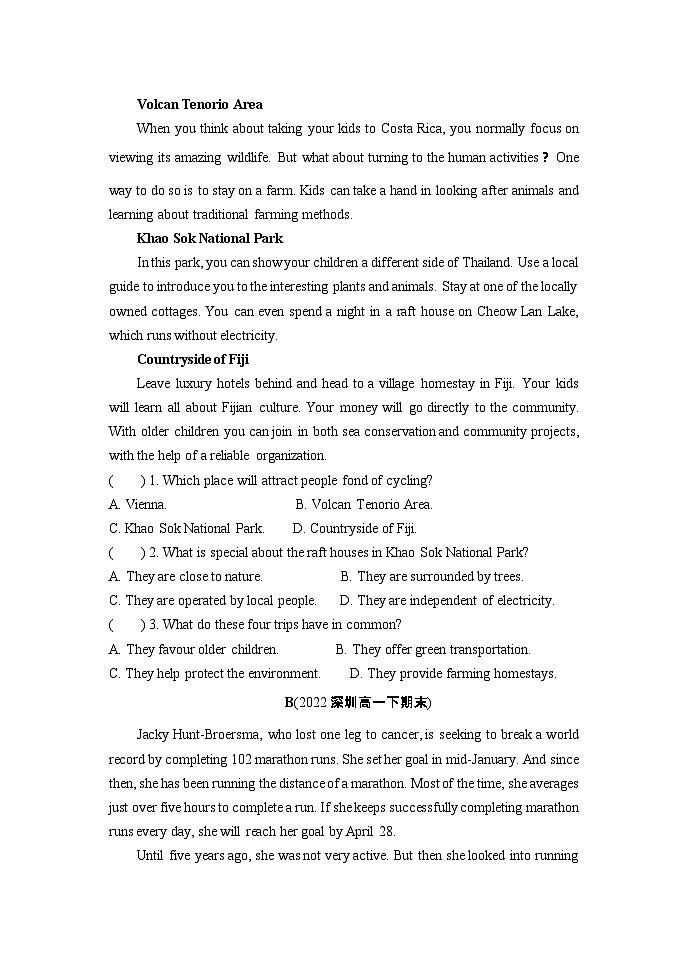 Unit 4 Scientist Who Change the World Reading巩固练习 2022-2023学年高中英语牛津译林版必修第三册03