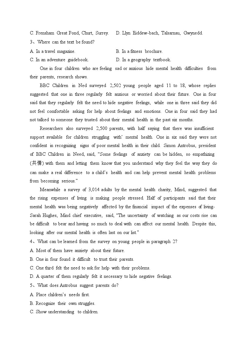 浙江省金华市十校联考2022-2023学年高二下学期期末调研考试英语试卷（含答案）02