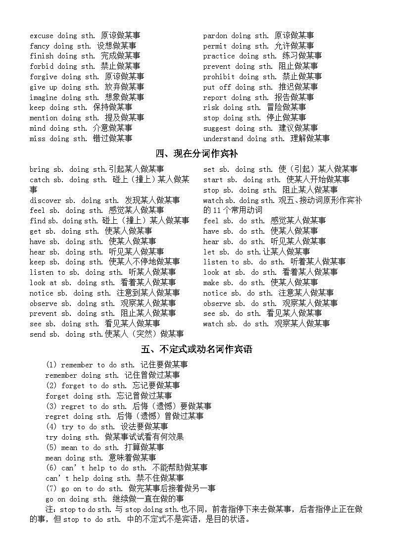 高中英语2024高考常用常见动词（共十一类）第2页