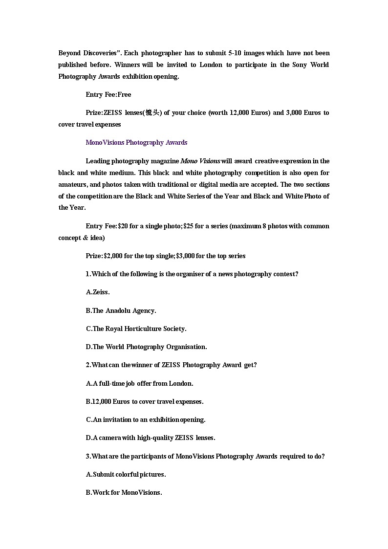 2024届高考英语一轮复习必修第二册UNIT5MUSIC课时作业含答案02