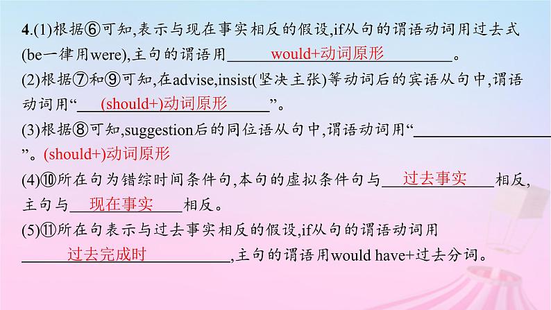 适用于新教材2024版高考英语一轮总复习语法专题突破专题1第3讲情态动词和虚拟语气课件06