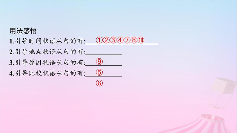 适用于新教材2024版高考英语一轮总复习语法专题突破专题3第2讲状语从句课件05