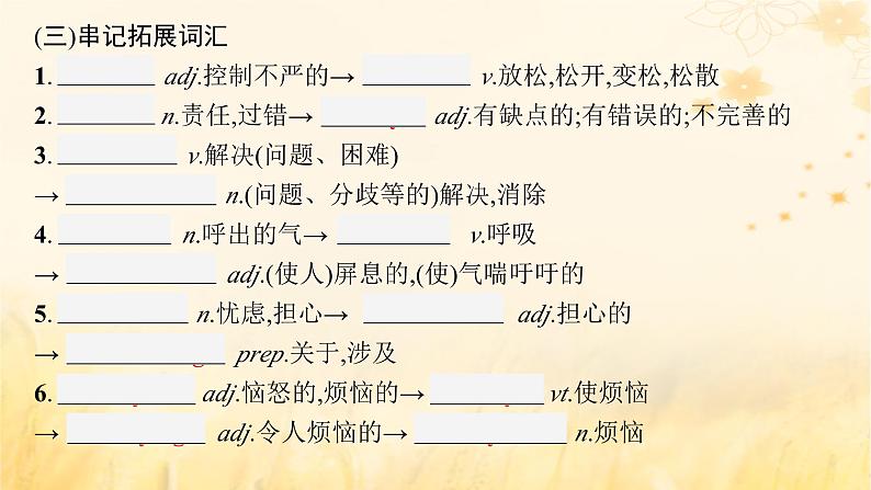 适用于新教材2024版高考英语一轮总复习背诵默写本Unit1Knowingmeknowingyou课件外研版必修第三册第4页