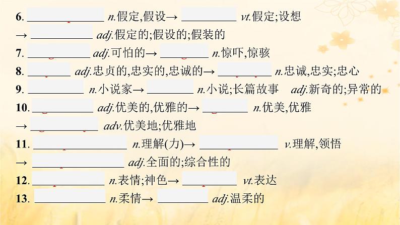 适用于新教材2024版高考英语一轮总复习背诵默写本Unit1Facevalues课件外研版选择性必修第三册第8页