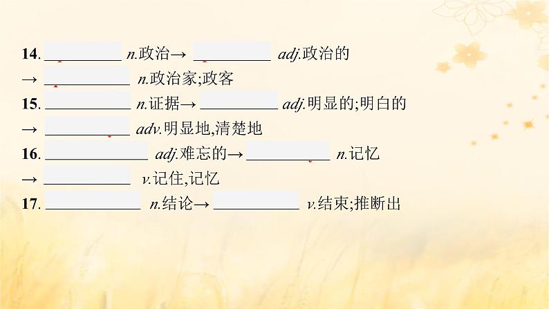 适用于新教材2024版高考英语一轮总复习背诵默写本Unit1Growingup课件外研版选择性必修第二册第8页