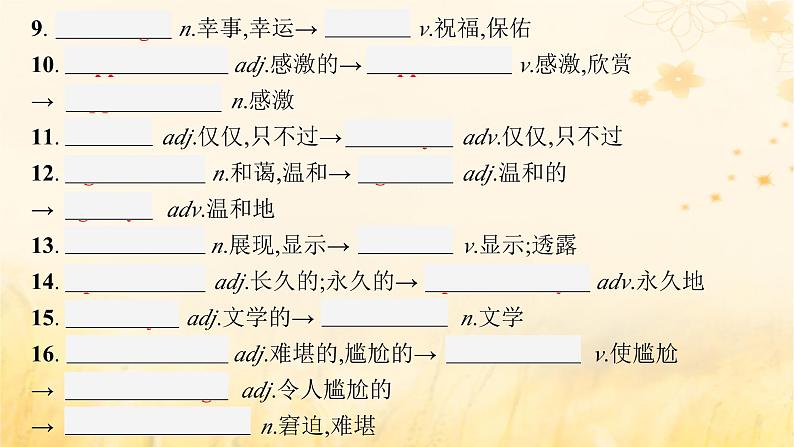 适用于新教材2024版高考英语一轮总复习背诵默写本Unit2Onwardsandupwards课件外研版选择性必修第一册07