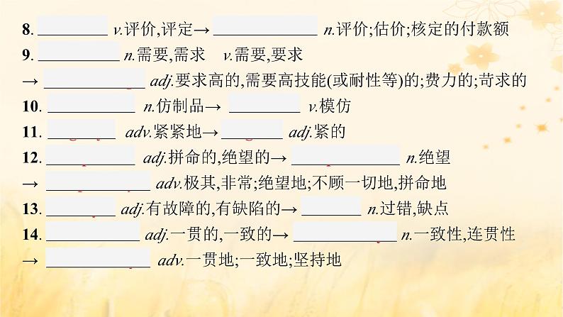 适用于新教材2024版高考英语一轮总复习背诵默写本Unit4Aglimpseofthefuture课件外研版选择性必修第三册第5页