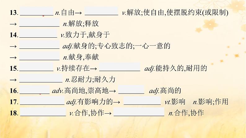 适用于新教材2024版高考英语一轮总复习背诵默写本Unit4Breakingboundaries课件外研版选择性必修第二册08