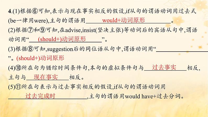 适用于新教材2024版高考英语一轮总复习语法专题突破专题1第3讲情态动词和虚拟语气课件外研版第6页