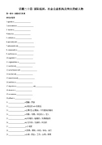 高考英语一轮复习（全国通用版） 主题词汇&阅读 专题24+国际组织，社会公益机构及突出贡献人物-试卷
