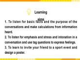 高中英语人教版(2019)必修一大单元Book1 Unit3 Sports and fitness 第1课时 Listening and Speaking课件+教案2
