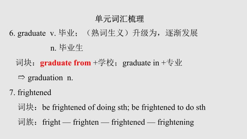 必修一 Unit 1 -单词教学 (4)-Developing ideas课件PPT04