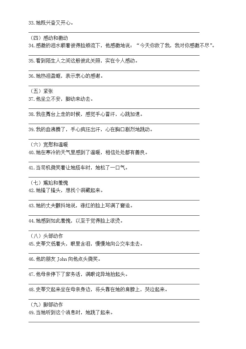 高中英语2024届高考复习读后续写重点高分句型翻译练习（从句+续写+特殊句型等）（附参考答案）03