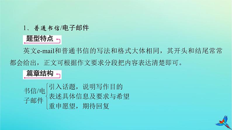 新教材适用2024版高考英语一轮总复习写作层级训练层级7第1讲书信写作课件05