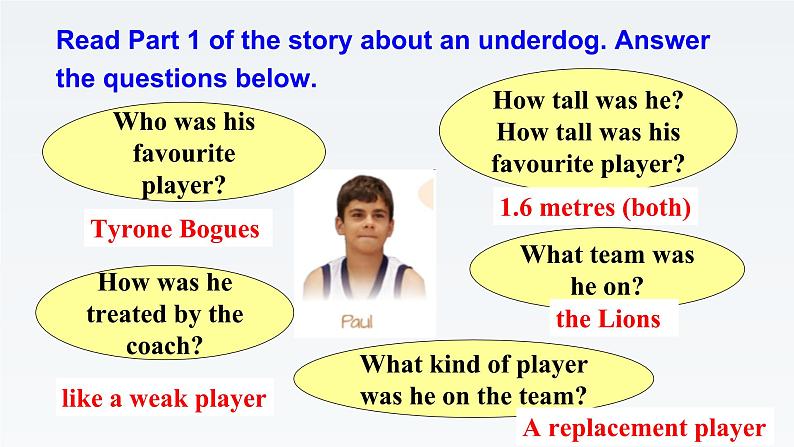 2019新北师大版高中英语必修一Unit2Sports and Fitness-Lesson1The Underdog课件PPT第6页