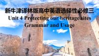 高中英语牛津译林版 (2019)选择性必修 第三册Unit 4 Protecting our heritage sitesGrammar and usage教案配套课件ppt