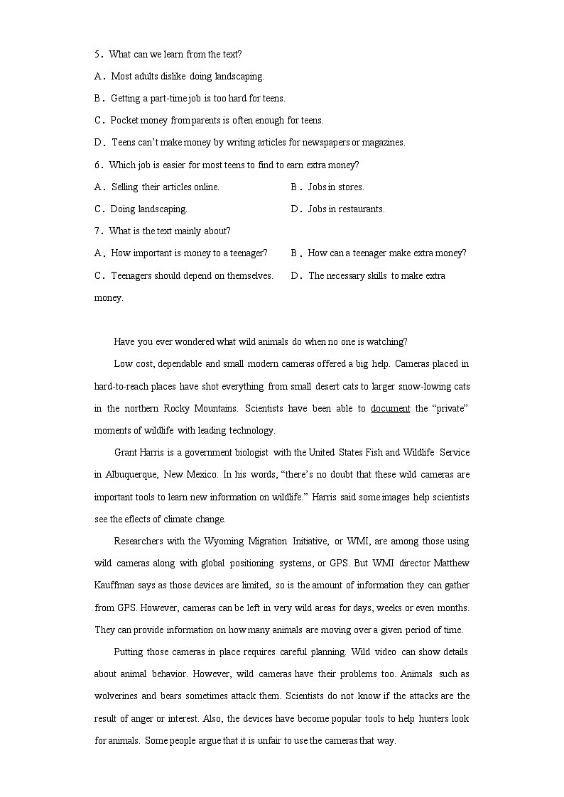 河北省唐山市遵化市第一中学2022-2023学年高二下学期第二次月考英语试题（含解析）03