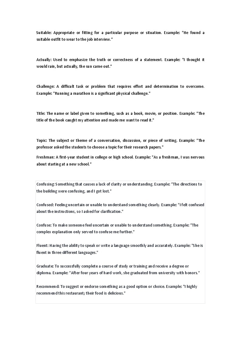 Unit 1 Teenage Life 单词全英解析讲义-2022-2023学年高中英语人教版（2019）必修第一册第2页