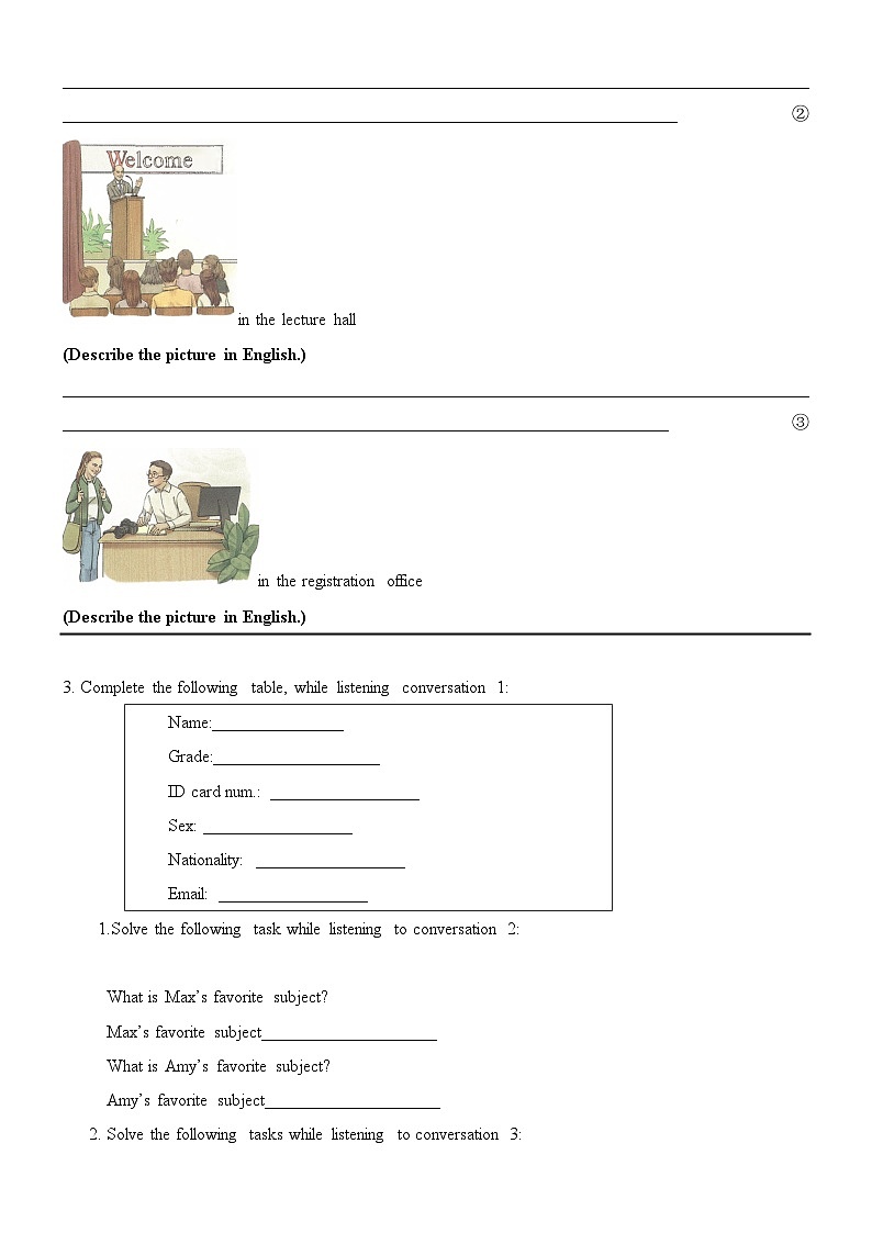 1-Book1 Welcome Unit-listening and speaking第2页