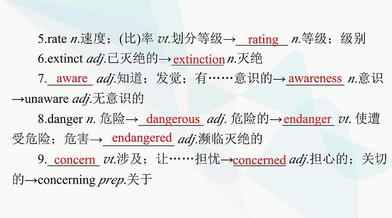 2024年高考英语一轮复习必修第二册UNIT2 WILDLIFE PROTECTION课件08