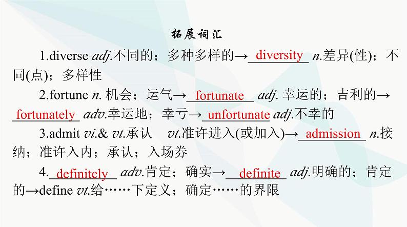 2024年高考英语一轮复习必修第三册UNIT3 DIVERSE CULTURES课件07