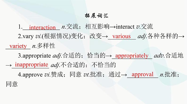 2024年高考英语一轮复习选择性必修第一册UNIT4 BODY LANGUAGE课件07