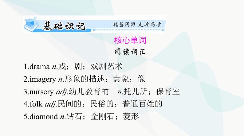 2024年高考英语一轮复习选择性必修第三册UNIT5 POEMS课件02