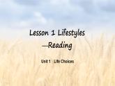 Unit+1+Lesson+1+Lifestyles+课件-2022-2023学年高一英语北师大版必修第一册