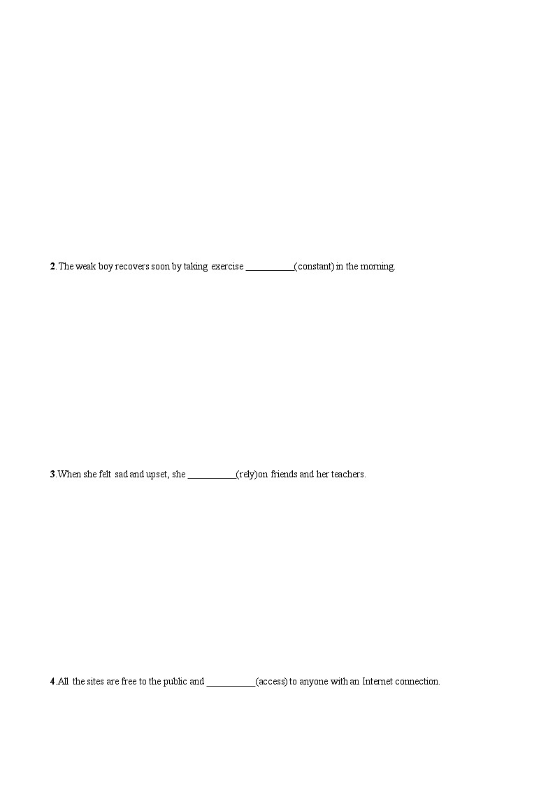 专题2.1 Unit 2 Starting out & Understanding ideas 作业 高一英语外研版(2019)选择性必修二03