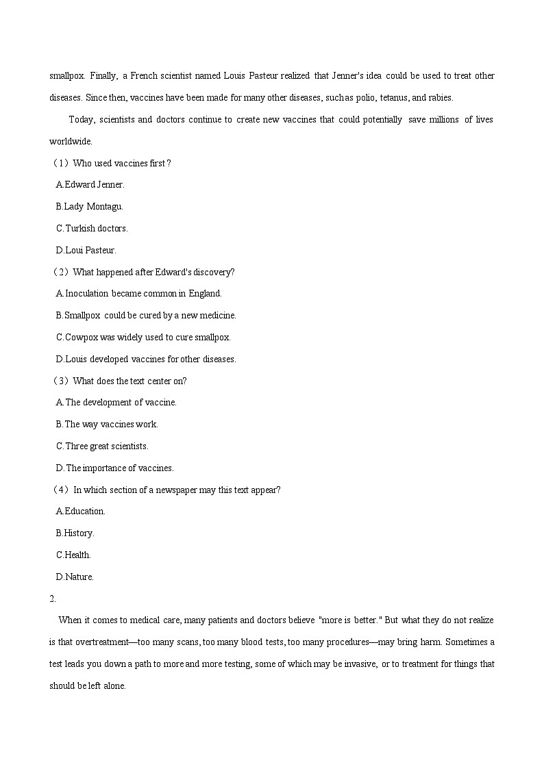 专题4.2 Unit 4 Using language 作业 高一英语外研版(2019)选择性必修二03