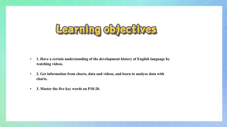 Unit 2 Exploring English第一课时starting+out+&vocabulary 课件 高一英语外研版(2019)必修一02