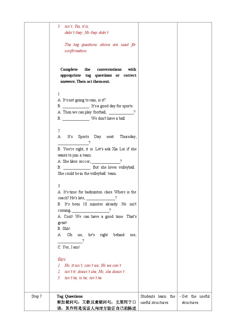 人教版英语必修一Unit 3 《Period 3 Discovering Useful Structures》课件+教案03