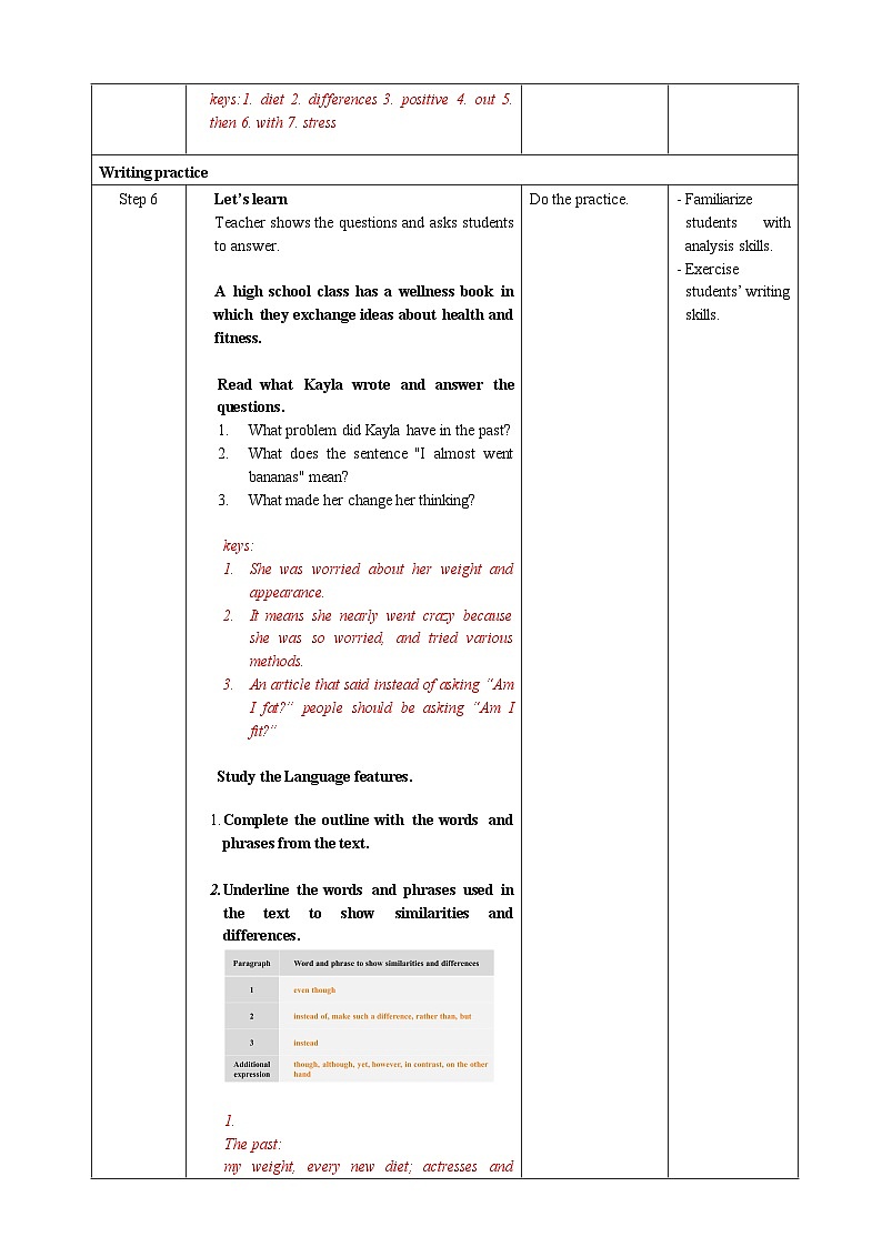 人教版英语必修一Unit 3 《Period 4 Reading for Writing》教案第3页