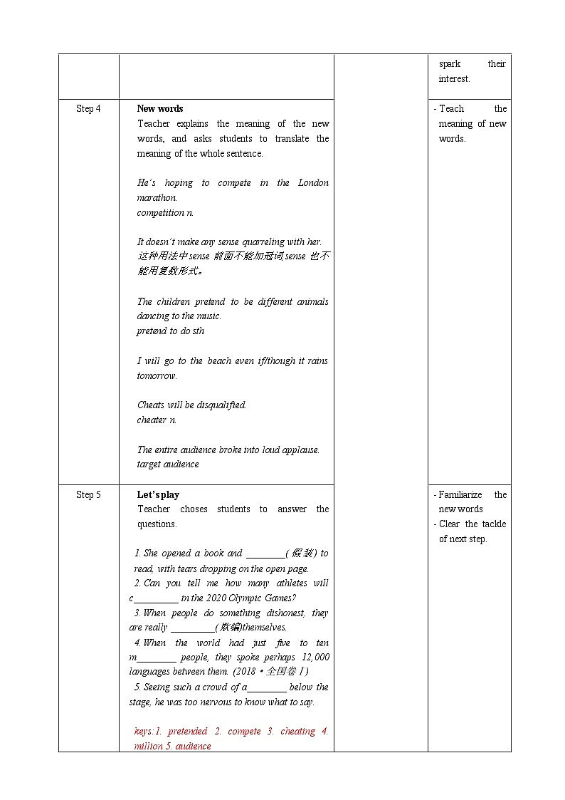 人教版英语必修一Unit 3 《Period 5 Listening and Talking&Assessing Your Progress&Project》课件+教案02